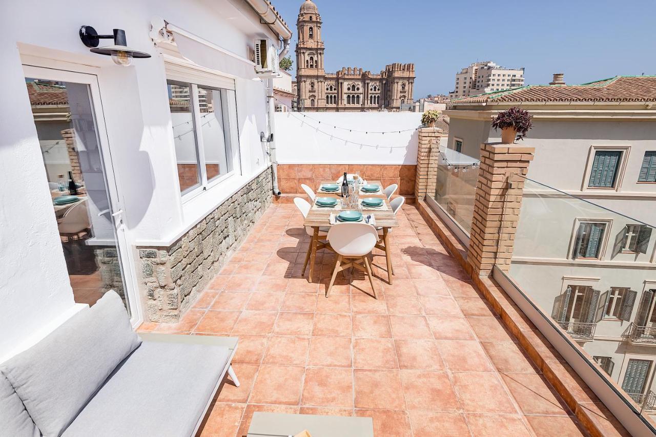 Homey Apt- Atico Con Vistas A La Catedral Málaga Exteriör bild