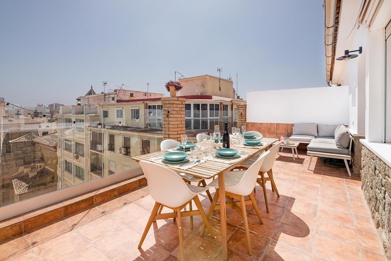 Homey Apt- Atico Con Vistas A La Catedral Málaga Exteriör bild